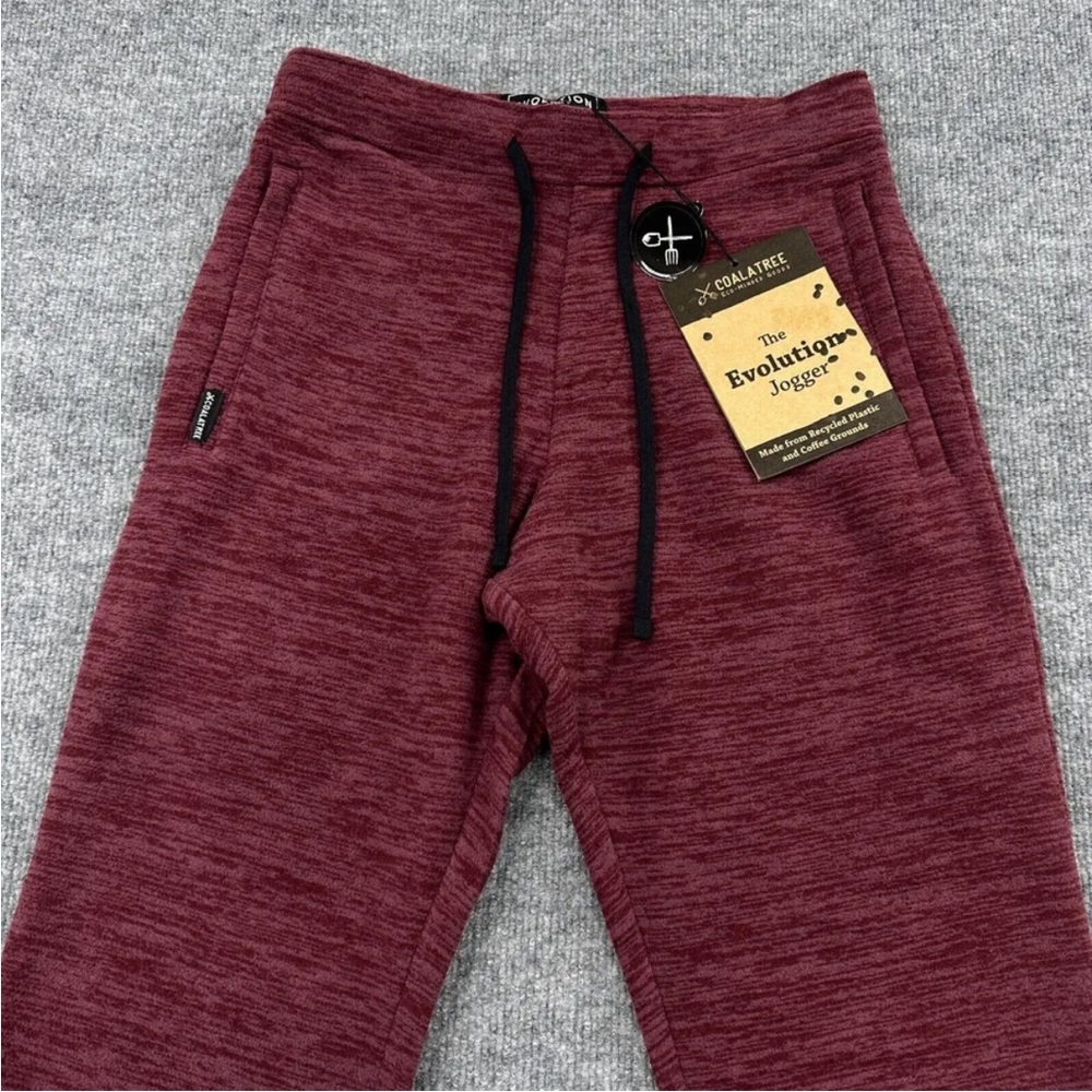 COALATREE Jogger Sweats Evolution Fleece Red Maroon Eco Unisex Size XL NEW
